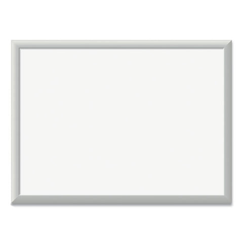 Magnetic Dry Erase Board With Aluminum Frame, 24" X 18" (actual Size: 23" X 17"), White Surface, Satin Aluminum Frame