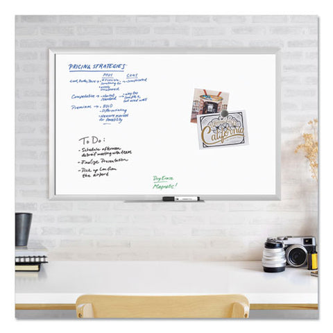 Magnetic Dry Erase Board With Aluminum Frame, 36" X 24" (actual Size: 35" X 23"), White Surface, Satin Aluminum Frame