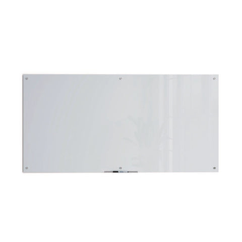 Glass Dry Erase Board, 72" X 36" (actual Size: 70" X 35"), White Surface