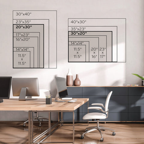 Linen Bulletin Board With Decor Frame, 30" X 20", Tan Surface, White Wood Frame