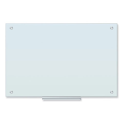 Glass Dry Erase Board, 36" X 24" (actual Size: 35" X 23"), White Surface