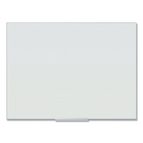 Floating Glass Ghost Grid Dry Erase Board, 47" X 35", White Surface