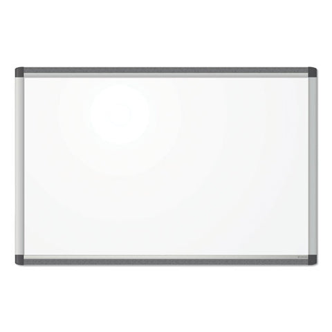 Pinit Magnetic Dry Erase Board, 36" X 24" (actual Size: 35" X 23"), White Surface, Satin Aluminum Frame