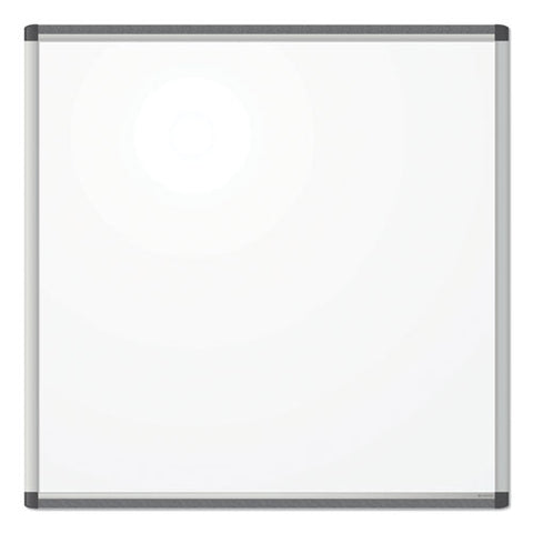 Pinit Magnetic Dry Erase Board, 36" X 36" (actual Size: 35" X 35"), White Surface, Satin Aluminum Frame