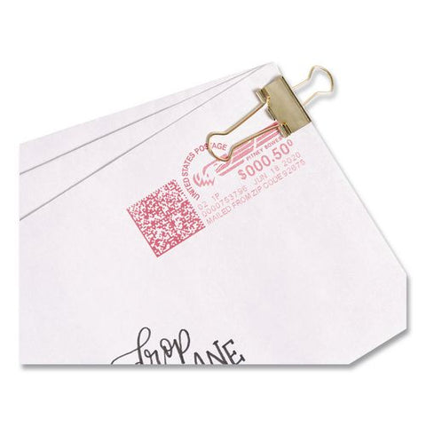 Small Binder Clips, Gold, 12 Clips/pack, 6 Packs/box