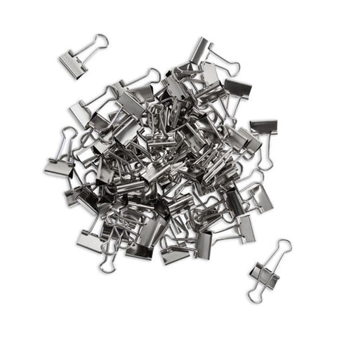 Binder Clips, Small, Silver, 72/pack