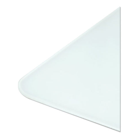 Cubicle Glass Dry Erase Board, 12" X 12", White Surface