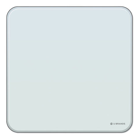 Cubicle Glass Dry Erase Board, 12" X 12", White Surface