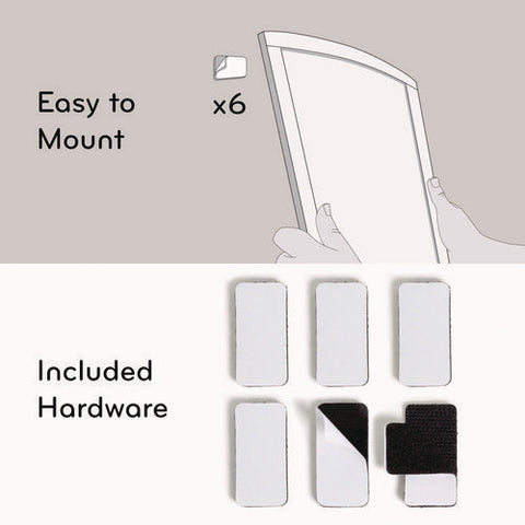 3n1 Magnetic Mod Dry Erase Board, Monthly Planning/scheduling Calendar, 20" X 16", White Surface, Gray/black Plastic Frame