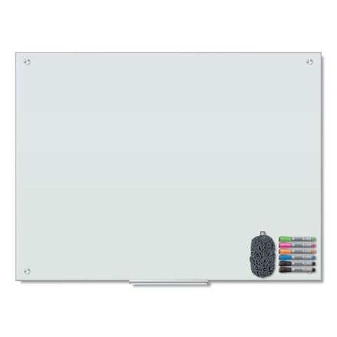 Magnetic Glass Dry Erase Board Value Pack, 47" X 35", Frosted White Surface