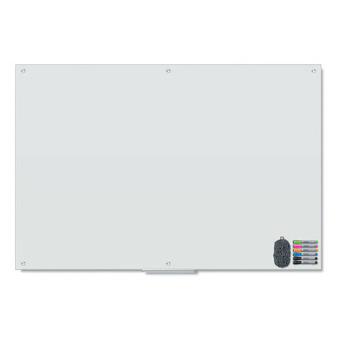 Magnetic Glass Dry Erase Board Value Pack, 70" X 47", Frosted White Surface