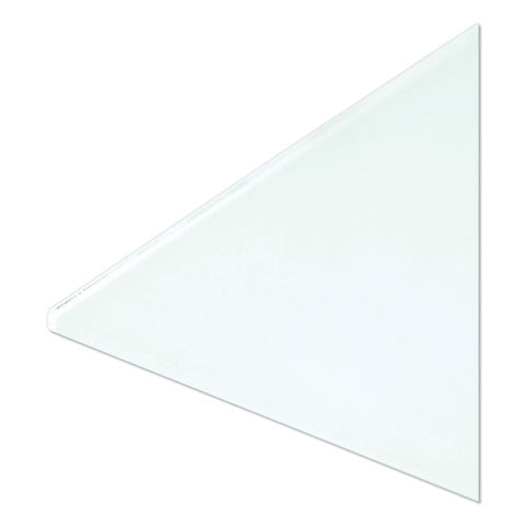 Floating Glass Dry Erase Board, 47" X 35", White Surface