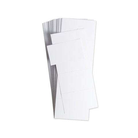 Data Card Replacement, 3 X 1.75, White, 500/pack