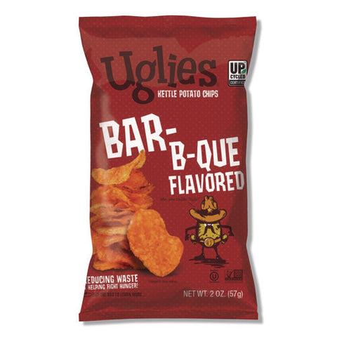 Kettle Potato Chips, Bar-b-que, 2 Oz Bags, 24/carton