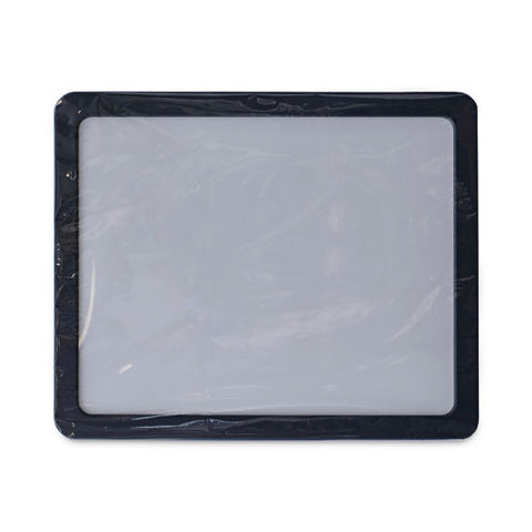 Recycled Cubicle Dry Erase Board, 15.88" X 12.88", White Surface, Charcoal Gray Plastic Frame