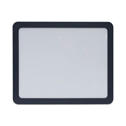 Recycled Cubicle Dry Erase Board, 15.88" X 12.88", White Surface, Charcoal Gray Plastic Frame