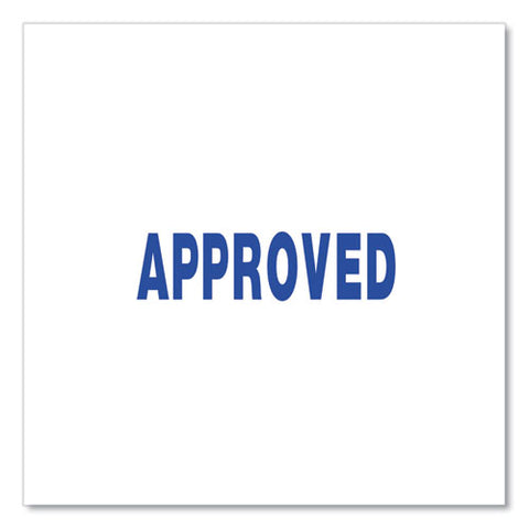 Message Stamp, Approved, Pre-inked One-color, Blue