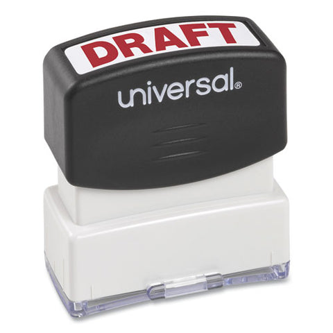 Message Stamp, Draft, Pre-inked One-color, Red