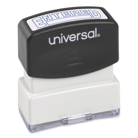 Message Stamp, Entered, Pre-inked One-color, Blue