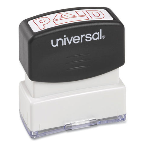 Message Stamp, Paid, Pre-inked One-color, Red