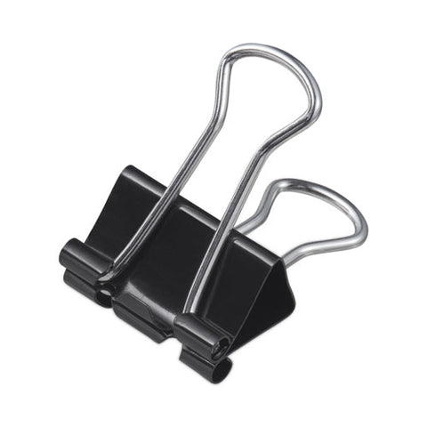 Binder Clip Zip-seal Bag Value Pack, Medium, Black/silver, 36/pack