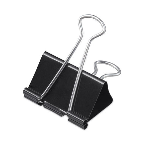 Binder Clip Zip-seal Bag Value Pack, Large, Black/silver, 36/pack