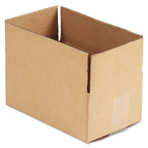 Fixed-depth Corrugated Shipping Boxes, Regular Slotted Container (rsc), 6" X 10" X 4", Brown Kraft, 25/bundle