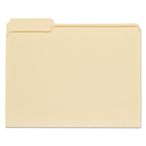 Top Tab File Folders, 1/3-cut Tabs: Assorted, Letter Size, 0.75" Expansion, Manila, 100/box, 5 Boxes/carton