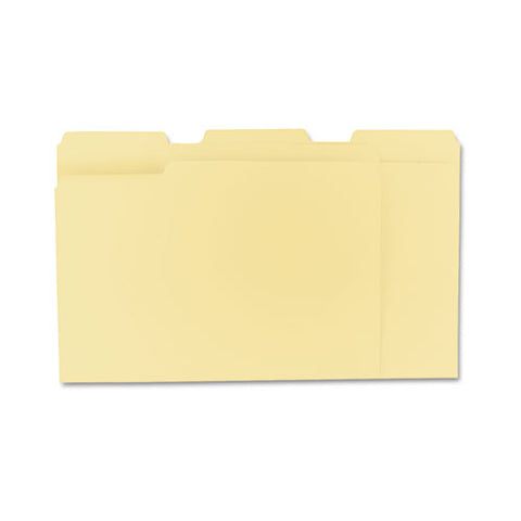 Top Tab File Folders, 1/3-cut Tabs: Assorted, Letter Size, 0.75" Expansion, Manila, 100/box, 5 Boxes/carton