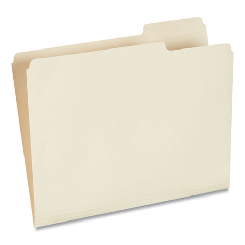 Top Tab File Folders, 1/3-cut Tabs: Right Position, Letter Size, 0.75" Expansion, Manila, 100/box