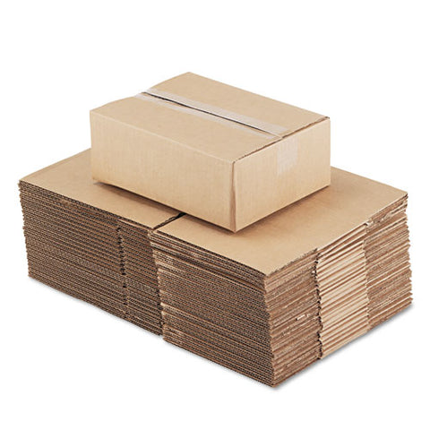 Fixed-depth Corrugated Shipping Boxes, Regular Slotted Container (rsc), 9" X 12" X 4", Brown Kraft, 25/bundle