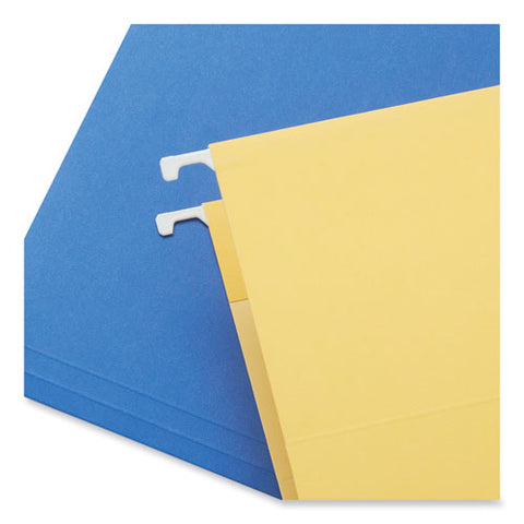 Deluxe Bright Color Hanging File Folders, Legal Size, 1/5-cut Tabs, Bright Green, 25/box