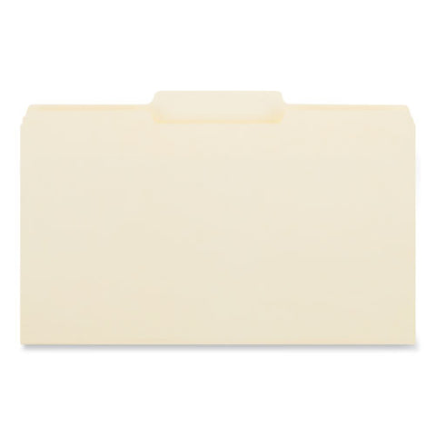 Top Tab File Folders, 1/3-cut Tabs: Center Position, Legal Size, 0.75" Expansion, Manila, 100/box