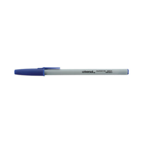 Ballpoint Pen Value Pack, Stick, Medium 1 Mm, Blue Ink, Gray/blue Barrel, 60/pack