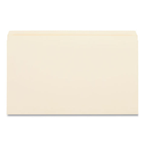 Double-ply Top Tab Manila File Folders, Straight Tabs, Legal Size, 0.75" Expansion, Manila, 100/box