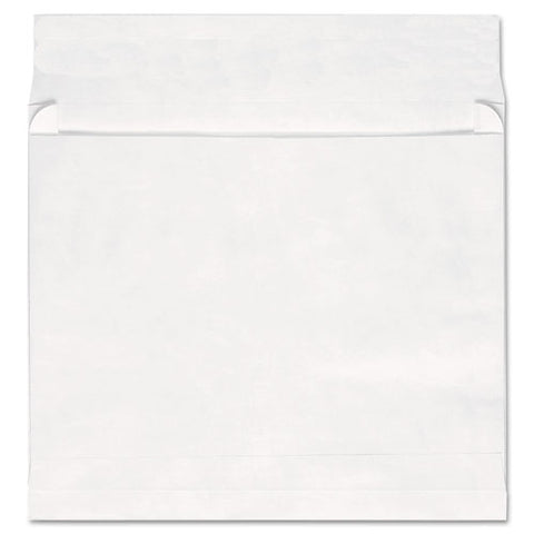 Deluxe Tyvek Expansion Envelopes, Open-end, 2" Capacity, #13 1/2, Square Flap, Self-adhesive Closure, 10 X 13, White, 100/box