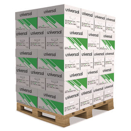 30% Recycled Copy Paper, 92 Bright, 20 Lb Bond Weight, 8.5 X 11, White, 500 Sheets/ream, 10 Reams/carton, 40 Cartons/pallet