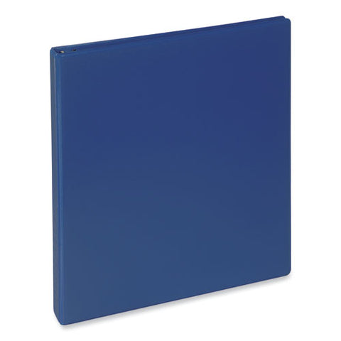 Slant D-ring View Binder, 3 Rings, 0.5" Capacity, 11 X 8.5, Navy Blue