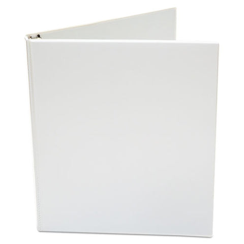 Economy Round Ring View Binder, 3 Rings, 0.5" Capacity, 11 X 8.5, White