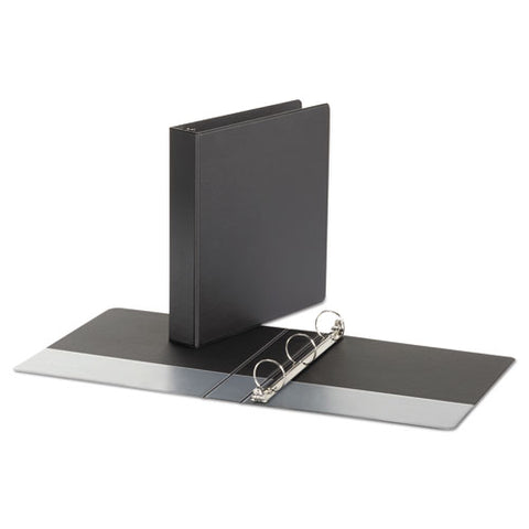 Economy Non-view Round Ring Binder, 3 Rings, 1.5" Capacity, 11 X 8.5, Black