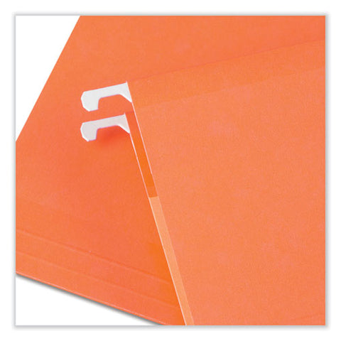 Deluxe Reinforced Recycled Hanging File Folders, Letter Size, 1/5-cut Tabs, Assorted, 25/box