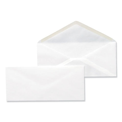 Open-side Business Envelope, #10, Monarch Flap, Gummed Closure, 4.13 X 9.5, White, 500/box