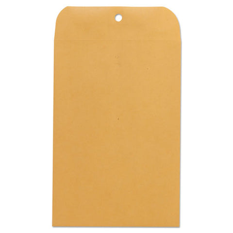 Kraft Clasp Envelope, #63, Square Flap, Clasp/gummed Closure, 6.5 X 9.5, Brown Kraft, 100/box