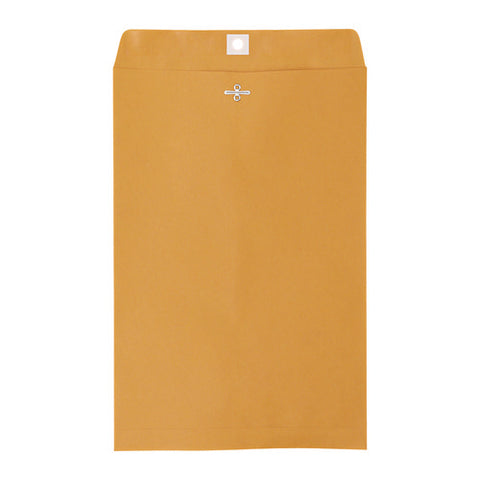 Kraft Clasp Envelope, #98, Square Flap, Clasp/gummed Closure, 10 X 15, Brown Kraft, 100/box