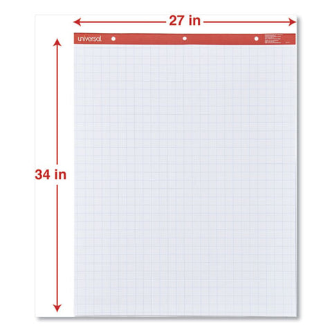 Easel Pads/flip Charts, Quadrille Rule (1 Sq/in), 27 X 34, White, 50 Sheets, 2/carton