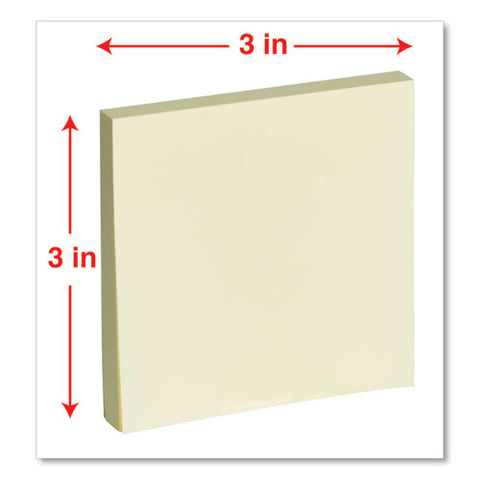 Fan-folded Self-stick Pop-up Note Pads, 3" X 3", Assorted Pastel Colors, 100 Sheets/pad, 12 Pads/pack