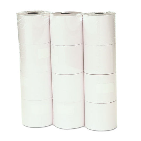 Impact And Inkjet Print Bond Paper Rolls, 0.5" Core, 2.25" X 130 Ft, White, 12/pack