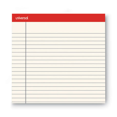 Colored Perforated Ruled Writing Pads, Letter Size Pad (8.5 X 11.75), Wide/legal Rule, 50 Ivory 8.5 X 11 Sheets, Dozen