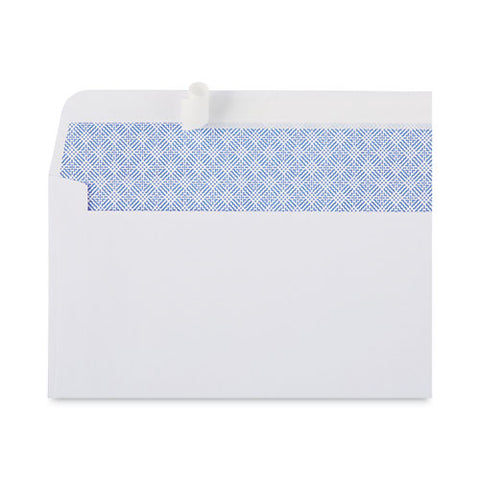 Peel Seal Strip Security Tint Business Envelope, #6 3/4, Square Flap, Self-adhesive Closure, 3.63 X 6.5, White, 100/box