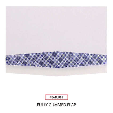 Double Window Business Envelope, #9, Commercial Flap, Gummed Closure, 3.88 X 8.88, White, 500/box